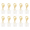 10Pcs Acrylic Butterfly Pendant Decorations HJEW-MZ00330-S-1