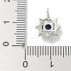 Rack Plating Brass Micro Pave Cubic Zirconia Pendants KK-L224-055P-3