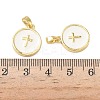 Brass Enamel Pendants KK-L256-14G-3
