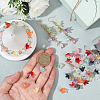150Pcs 15 Colors Handmade Lampwork Bead Caps LAMP-PA0001-22-3