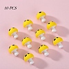10Pcs Mushroom Silicone Focal Beads JX901J-01-1