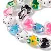 Transparent Glass Beads Strands LAMP-F029-04B-3