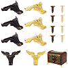8Pcs 2 Colors Zinc Alloy Box Corner Protectors FIND-GA0007-22-1