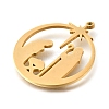 304 Stainless Steel Pendants STAS-S178-04G-2
