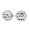 Non-Tarnish 201 Stainless Steel Pendants STAS-T064-38P-12-2