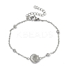 Marine Life Theme 304 Stainless Steel Link Bracelets BJEW-F534-02P-6