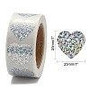Heart Shaped Laser Stickers Roll LS-DIY-K027-G01-3