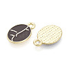 Alloy and Enamel Pendants PALLOY-T093-11A-G-2