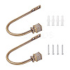 Zinc Alloy U Shape Hook Hangers Curtain SW-TAC0002-08B-1