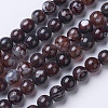 Natural Agate Beads Strands G-G754-05-8mm-1