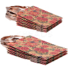 8Pcs 2 Styles Rotro Rose Flower Print Paper Packaging Tote Bags ABAG-BBC0001-32-7