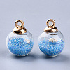 Transparent Glass Globe Pendants X-GLAA-S181-06G-2