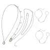 2Pcs Alloy Curb Chain Finger Ring Bracelets for Women BJEW-CY0001-06-6
