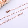 Rose Gold Plated Tin Alloy Snake Chain Fine Necklace Making NJEW-BB10173-18RG-2