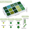 15 Styles Glass Seed & Bugle Beads SEED-PA0001-14C-2