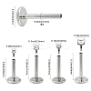 Titanium Alloy Internally Threaded Labret Bar EJEW-FS0001-32B-2