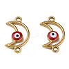 304 Stainless Steel Enamel Connector Charms STAS-N087-61-01G-2