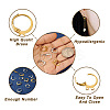  Jewelry 180Pcs 6 Style Brass Leverback Earring Findings KK-PJ0001-19-3
