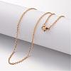Ion Plating(IP) 304 Stainless Steel Necklace MAK-K004-20G-1