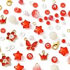 DIY Round Acrylic & Glass Beads Bracelets Jewelry Kits DIY-FS0006-29D-4
