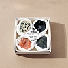 4Pcs 12 Zodiac Signs Series Natural Mixed Gemstone Decorations DJEW-B016-08-1
