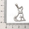 Non-Tarnish 304 Stainless Steel Pendants LS-STAS-O005-15P-3