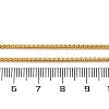 1.5mm Rack Plating Brass Box Chain Necklaces for Women Men MAK-L044-21G-5