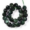 Natural Fuchsite Beads Strands G-S345-8mm-33-3
