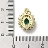 Brass Micro Pave Cubic Zirconia Pendants KK-E092-29G-01-3