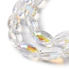 AB Color Plated Transparent Electroplate Beads Strands EGLA-H104-05D-3