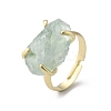 Natural Fluorite Finger Rings RJEW-B122-01G-01-4