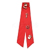 Christmas Polyester Ribbon Safety Pin Brooch LS-JEWB-H012-01A-1