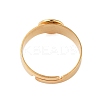 Adjustable 304 Stainless Steel Finger Rings Components STAS-F149-21G-B-3