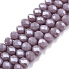 Electroplate Glass Beads Strands EGLA-A044-P6mm-A13-1