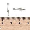 SHEGRACE Brass Lightning Bolt Charms XGR0168P-106P-3