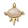 Brass Micro Pave Cubic Zirconia Pendants KK-A233-01G-02-1