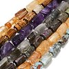 Natural Mixed Gemstone Beads Strands G-F836-B02-01-2