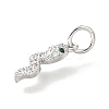 Brass Micro Pave Cubic Zirconia Pendants KK-V007-007P-03-1-2