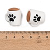 Cooffee Theme Silicone Beads SL-CBA6E44-01B-3