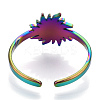 304 Stainless Steel Sun Cuff Rings RJEW-N038-116M-4