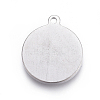 Non-Tarnish 304 Stainless Steel Pendants STAS-I117-09P-2