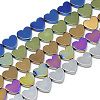 Electroplate Non-magnetic Synthetic Hematite Beads Strands G-T057-13-1