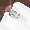 304 Stainless Steel Criss Cross Cuff Rings RJEW-G368-01P-3