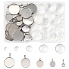 DIY 304 Stainless Steel Tray Pendants Making Kits DIY-FS0008-83-1