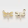 Light Gold Plated Alloy Charms X-ENAM-T009-02D-2