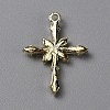 Brass Clear Cubic Zirconia Pendants FIND-WH0129-45LG-2