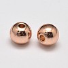 Rack Plating Brass Round Spacer Beads X1-KK-I601-4mm-RG-RS-1