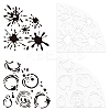 2Pcs 2 Style Custom Acrylic Tie-Dye Template DIY-CP0008-78G-1