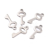 Non-Tarnish 304 Stainless Steel Pendants STAS-F266-09P-1