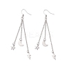 4 Pairs 304 Stainless Steel Dangle Earrings EJEW-JE06576-S-1